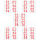 Red Race Bibs Number Display Polyester Cotton Material 9