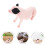 2Pcs Yellow Plastic Pig Models for Imaginative Play Decor 11