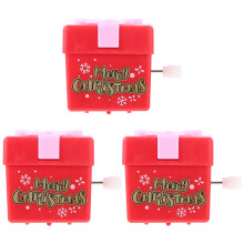 12Pcs Red Plastic Funny Clockwork Toys Xmas Walking Party Gifts