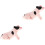 2Pcs Yellow Plastic Pig Models for Imaginative Play Decor 5