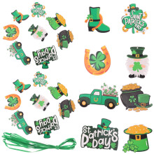 96Pcs St Patrick's Day Door Hanging Signs Paper Tags for Festive Decor