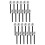 24Pcs Silver Pretend Microphone Toy Plastic Simulation for Home Play 7