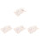 4Pcs Practical Nail Arm Rest White PU for Nail Salon and Home Use 4
