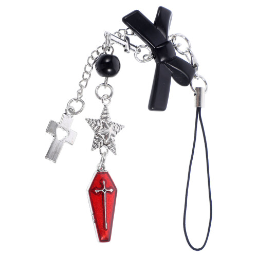 3Pcs Multi-Functional Phone Charm Alloy Strap Cute Decoration Assorted