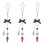 3Pcs Multi-Functional Phone Charm Alloy Strap Cute Decoration Assorted 6