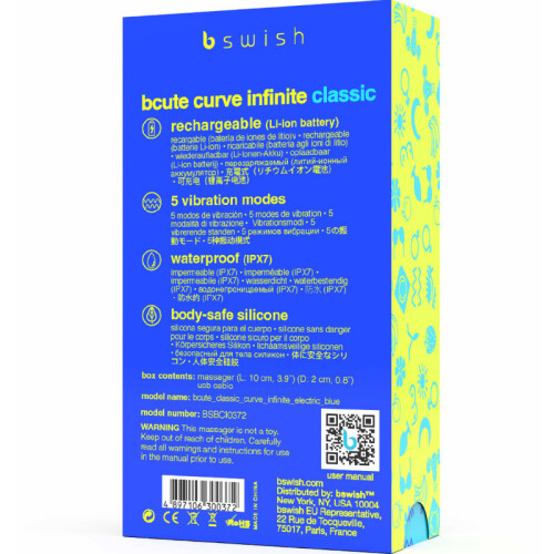 swish G-punktsvibrator Bcute Curve Classic Blå