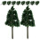 50Pcs Durable ABS Plastic Trees for Micro Landscape and Sand Table 2