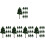 50Pcs Durable ABS Plastic Trees for Micro Landscape and Sand Table 6