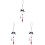 3Pcs Multi-Functional Phone Charm Alloy Strap Cute Decoration Assorted 4