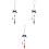 3Pcs Multi-Functional Phone Charm Alloy Strap Cute Decoration Assorted 5
