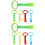 10Pcs Baby Hand Pull Rings Nursery Cot Hanging Rings 7
