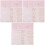 15Sets Thick Pink Writing Paper and Envelope Set for Letters 5