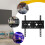 5Pcs Black Adjustable TV Wall Bracket Iron Stand for Home Use 8