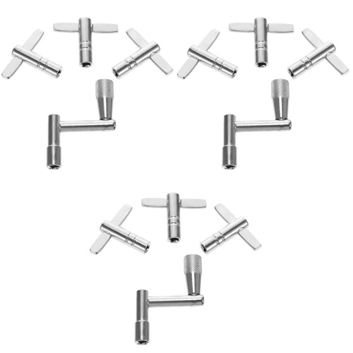 12Pcs Silver Drum Set Adjust Tools Z Shape T Shape Drum Kit Wrenches 2