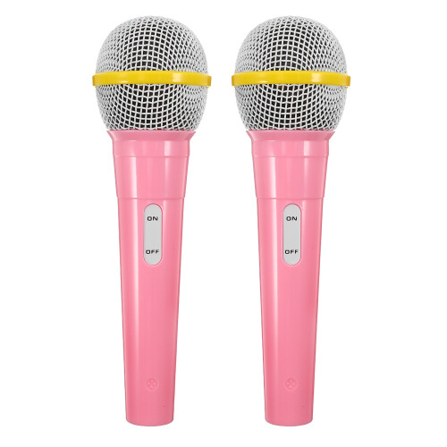 6Pcs Lightweight Plastic Microphone Props for Kids Cosplay Play