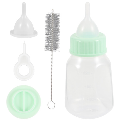 5Sets Compact Plastic Pet Nursing Bottles for Home Puppy Kitten