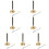 7Pcs Delicate Temple Chime Golden Silver Buddhist Accessory for Prayer 6