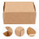 40Pcs Durable Kraft Paper Soap Packaging Boxes for Storage Light Brown 9