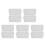 10Pcs White Ceramic Storage Pots with Smooth Edges for Kitchen 9