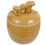 4Pcs Ceramic Soup Stew Pots Light Yellow Kitchen Bowls with Lid 3