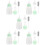 5Sets Compact Plastic Pet Nursing Bottles for Home Puppy Kitten 10