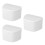 3Pcs Durable White Denture Retainer Box Portable Plastic Storage Case 10