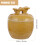 4Pcs Ceramic Soup Stew Pots Light Yellow Kitchen Bowls with Lid 11