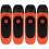 4Pcs Beginner Kazoos Red ABS Musical Instruments Easy to 6