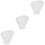 3Pcs Clear Acrylic Vegetable Bowls for Kitchen Serving 5