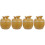 4Pcs Ceramic Soup Stew Pots Light Yellow Kitchen Bowls with Lid 6