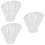 3Pcs Clear Acrylic Vegetable Bowls for Kitchen Serving 6