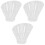 3Pcs Clear Acrylic Vegetable Bowls for Kitchen Serving 3