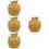 4Pcs Ceramic Soup Stew Pots Light Yellow Kitchen Bowls with Lid 9