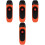 4Pcs Beginner Kazoos Red ABS Musical Instruments Easy to 5