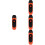 4Pcs Beginner Kazoos Red ABS Musical Instruments Easy to 8