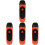 4Pcs Beginner Kazoos Red ABS Musical Instruments Easy to 4