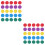 200Pcs Assorted Color Plastic Chips Durable Counting Markers 6