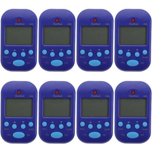 8Pcs Blue Guitar Electronic Metronome Practical Portable Tool 1