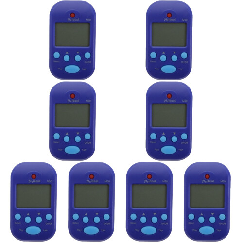 8Pcs Blue Guitar Electronic Metronome Practical Portable Tool 2