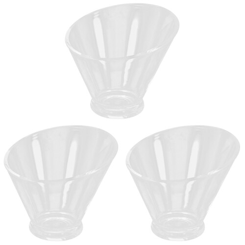 3Pcs Clear Acrylic Vegetable Bowls for Kitchen Serving 1