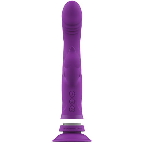 INTENSE - CASANOVA RABBIT SILICONE VIBRATOR TRIPLE MOTOR PURPLE 1