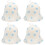 4Pcs White Felt Sauna Hat Comfortable Breathable Bath Cap for Baby Use 6