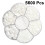 11200Pcs DIY Pearl Beads Kit White Half Round Plastic Scatter Beads 8