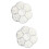 11200Pcs DIY Pearl Beads Kit White Half Round Plastic Scatter Beads 7