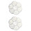 11200Pcs DIY Pearl Beads Kit White Half Round Plastic Scatter Beads 5