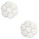 11200Pcs DIY Pearl Beads Kit White Half Round Plastic Scatter Beads 6