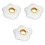 3Pcs White Pet Necklace Protective Elizabethan Collar for Pets 3