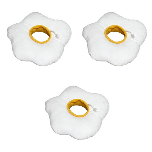 3Pcs White Pet Necklace Protective Elizabethan Collar for Pets 2