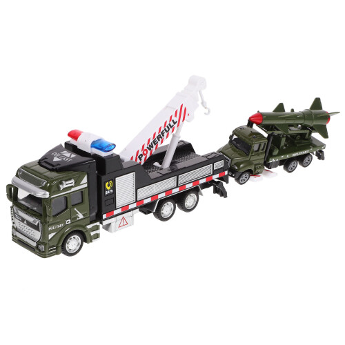 8Pcs Durable Alloy Mini Pull Back Car Toys Military Crane Rocket