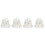 4Pcs White Felt Sauna Hat Comfortable Breathable Bath Cap for Baby Use 5